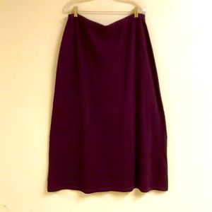 J. JILL Beautiful Plum Wool Maxi Skirt—2X